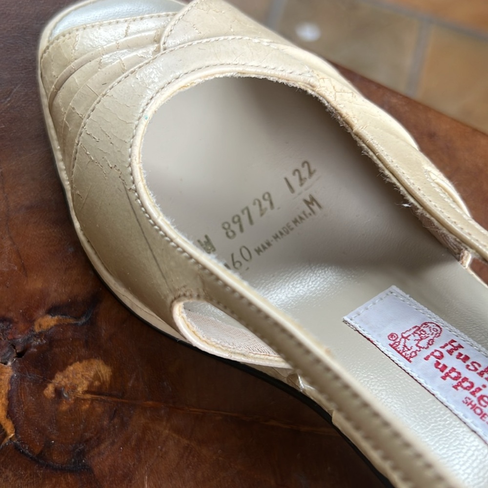 VINTAGE HUSH PUPPY SLING BACK SHOES - Picture 6 of 8